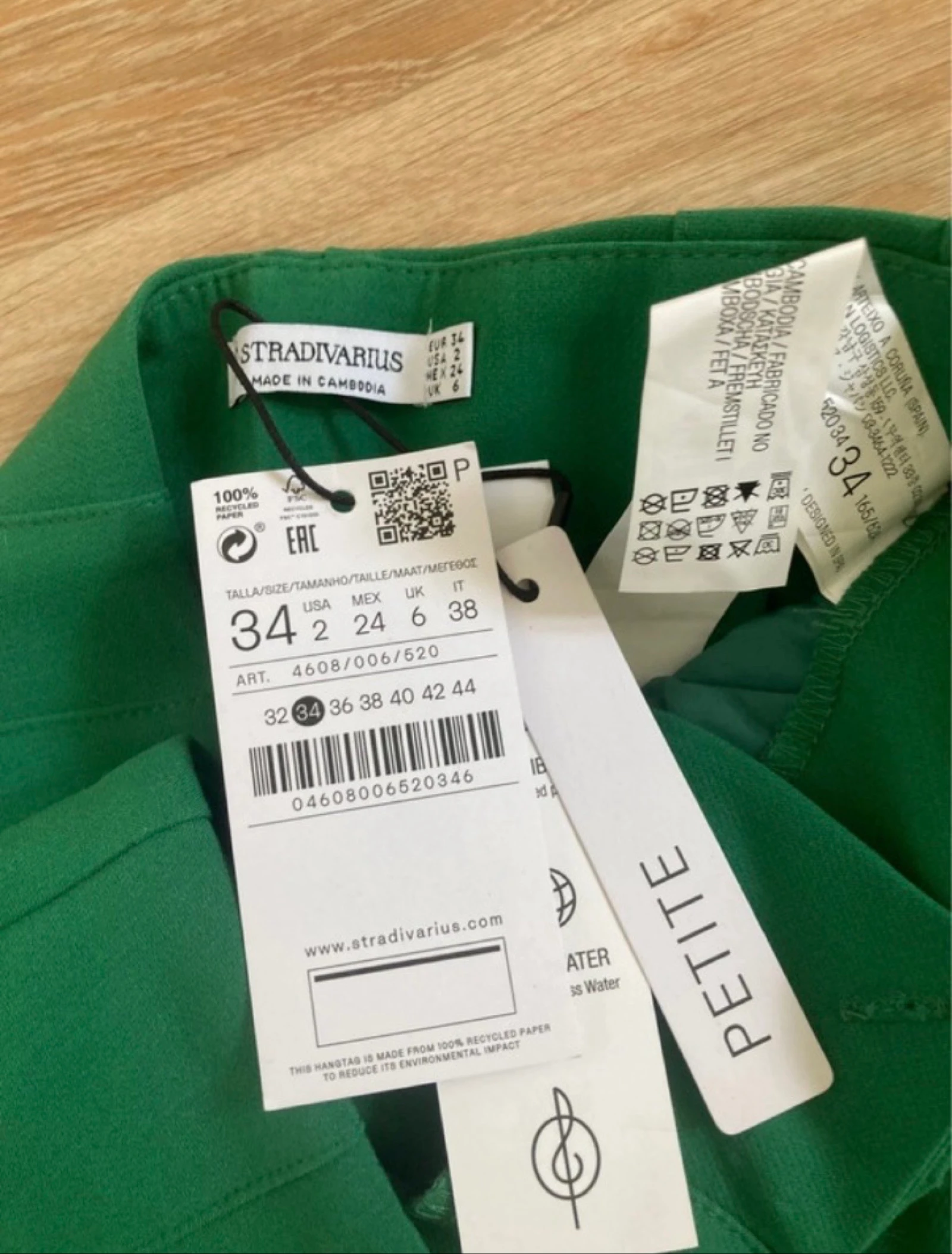 Calça de alfaiataria verde Stradivarius – photo 6
